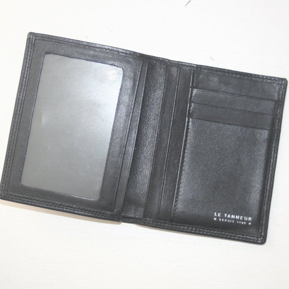 Le Tanneur Bifold Men calfskin leather wallet luxury French brand - Picture 3 of 4